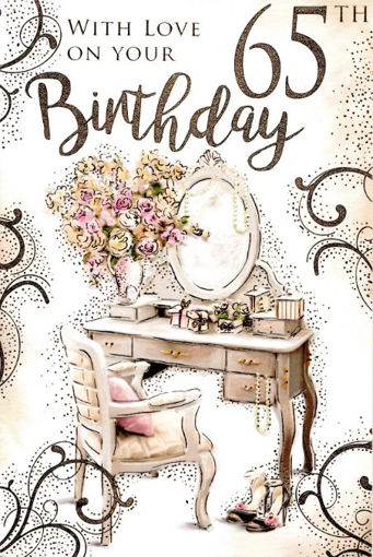 Picture of WITH LOVE ON YOUR 65 BIRTHDAY CARD